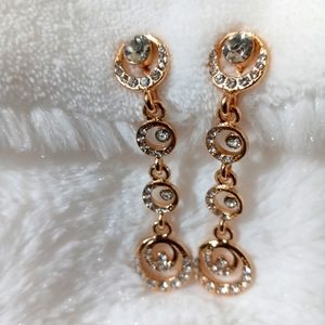 Rhinestone clip on earrings